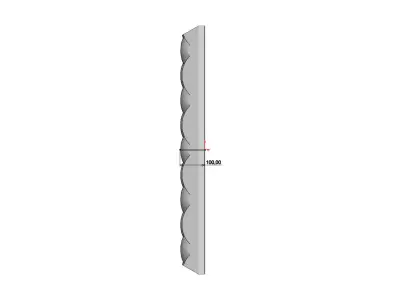 Leather furniture style square pattern 3d relief panel  3D print model