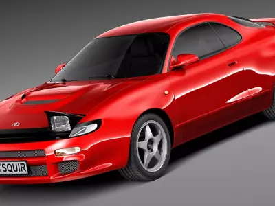 Toyota Celica st 185 1990-1993 3D model