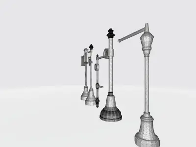 Vintage Lantern 3D Rendering 3D print model
