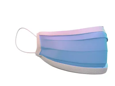 mask 3d model coronavirus medical Low-poly 3D model