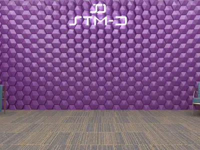 STM-D hexagon wall parametric model 220 3D model