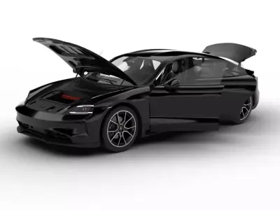 Porsche Taycan 4 2025 HQ 3d model 3D model