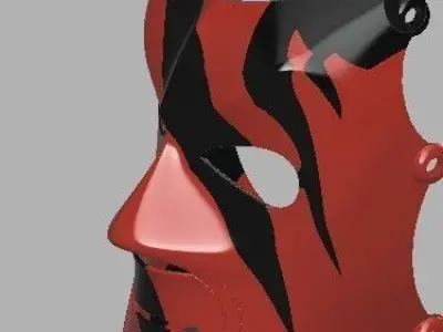 WWE kane mask 3D model