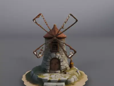 old mill 3D model