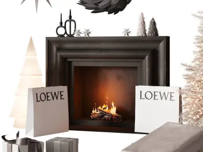 461 happy new year 06 christmas tree gift bags op2 3D model