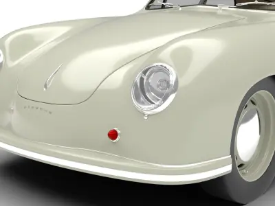 Porsche 356 1300 1952 3d model 3D model