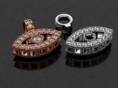 Eye of God Pendant 3D print model