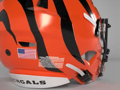 CINCINNATI BENGALS Helmet Football AFC NORTH PBR updated 2025 3D model