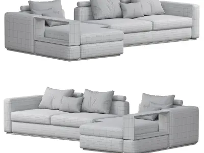 Miami Sofa By Gainsville 3D model