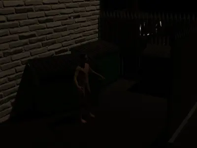 Dumbster two trash cans on wheels Free low-poly 3D model