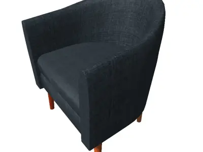 Armchair upholstered chair 3D model
