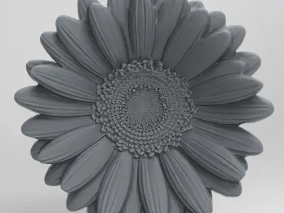 flower cnc model 5  3D print model