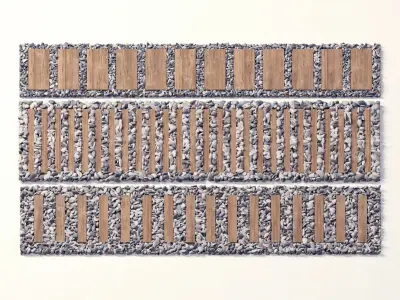 Board road pebble collection n3 3D model