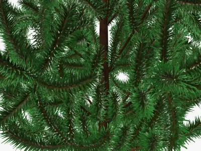 Fir tree artificial 02 3D model
