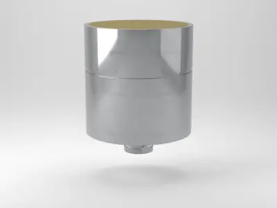 NCG50-D63 Air-Coupled Ultrasonic Transducer 3D model