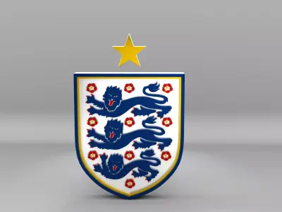 England National Soccer Team Logo 3D model