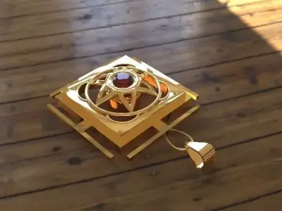 Yantram for money Low-poly 3D model