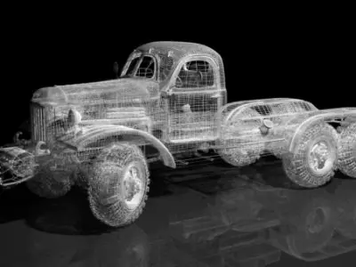 Zill army truck 3D model