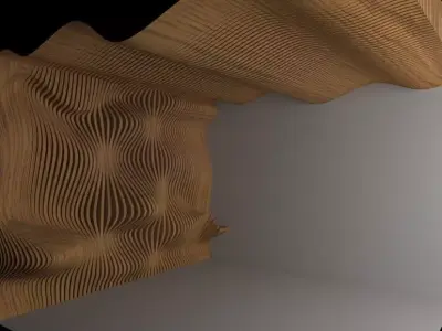 Parametric Wall Design with Ceiling 3D model