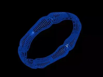 1206 Golden Crest Bangle 60MM-8gm 3D print model