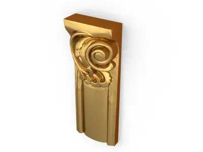 Classic decor ornament carved 32  3D model