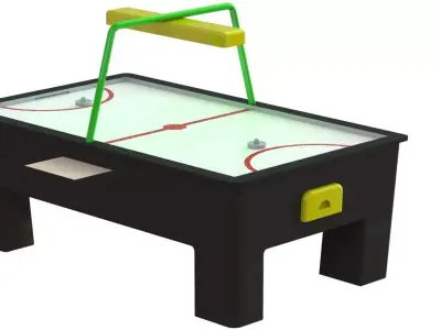 air hockey table 3D model