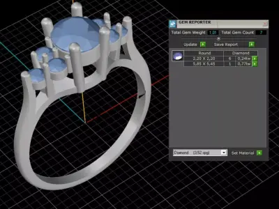 ring woman  3D print model 33