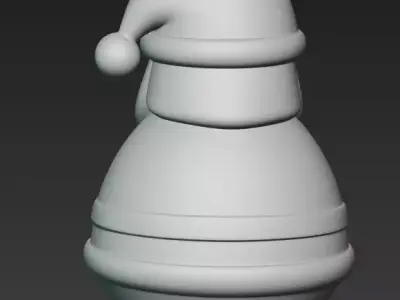 Santa Claus figure 3D print model
