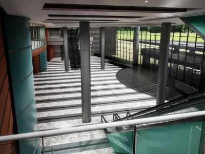 Korea Coex Exhibition Lobby 3D model