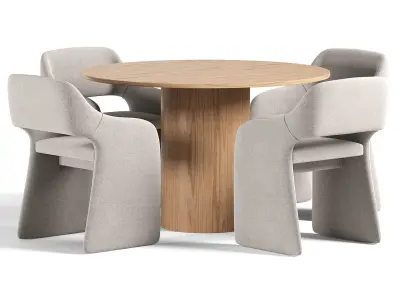 Chair E7 6 By Ellipse And Type Dining Chair 3D model