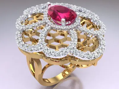  Italian rings - Womens Rings - N6731 3D print model