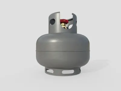 Gas Bottle M4 Low-poly 3D model