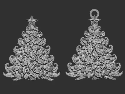 christmastree2 decor  3D print model