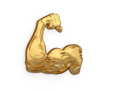 muscle arm  pendant  3D print model