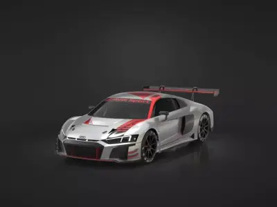 Audi R8 LMS GT3 Low-poly 3D model