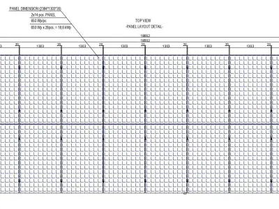 400 kWp Solar Project Type 1 3D model
