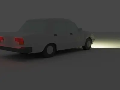 VAZ 2107 LowPoly Low-poly 3D model