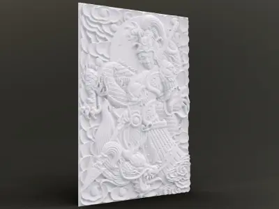 Young Warrior Relief 3D print model