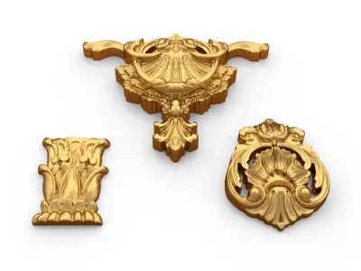 Classic decor ornament 72 3D model