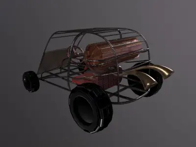 Buggy Car 3D Modelling Low-poly 3D model