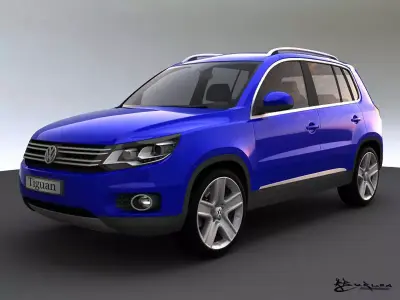 Volkswagen Tiguan 2012 Track Field 3D model
