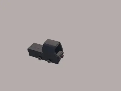Scope dot sight Low-poly 3D model