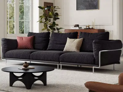 Parisian interior scene 3D model