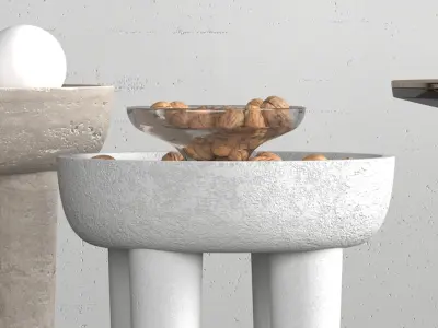 Modern edge and corner tables 3D model