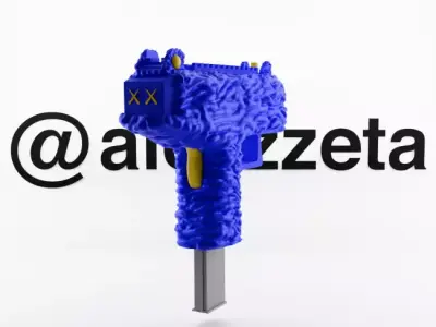 Kaws Uzi BFF Textured Low-poly 3D model