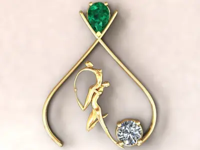 Lovely Pendant 3D print model