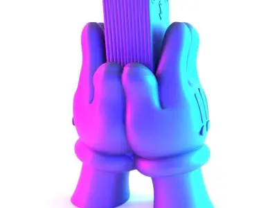 Bills Glove Money Grip toy 3D print model