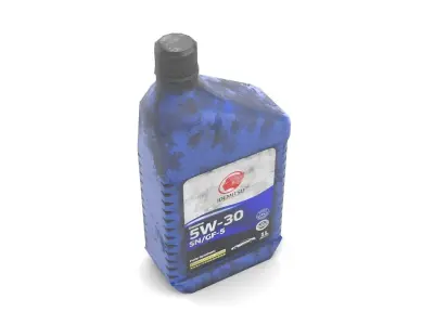 Oil Bottle Low-poly 3D model