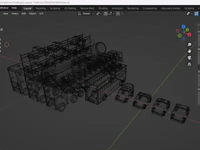 Lowpoly Vehicles 3D model