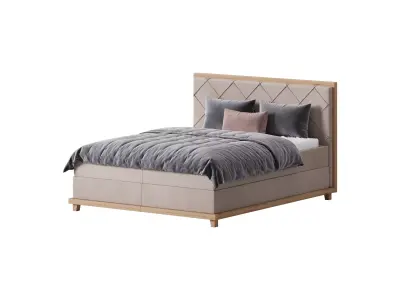 Casa Padrino luxury double bed natural 3D model